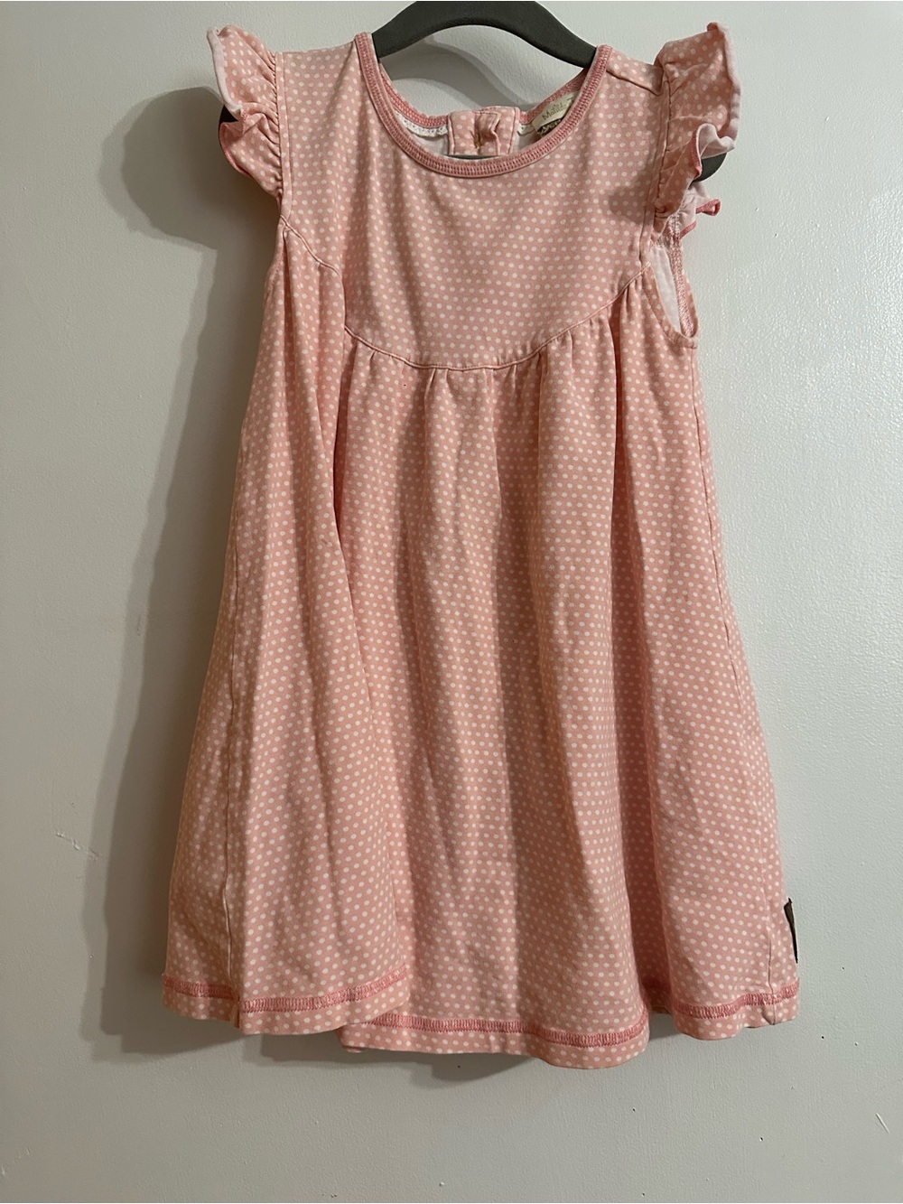 Matilda Jane Blush Pink Polka Dot Flutter Dress